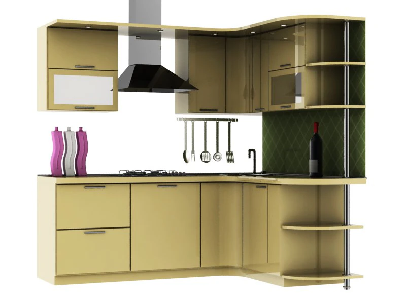 kitchen 3D Model .c4d .max .obj .3ds .fbx .stl .blend 