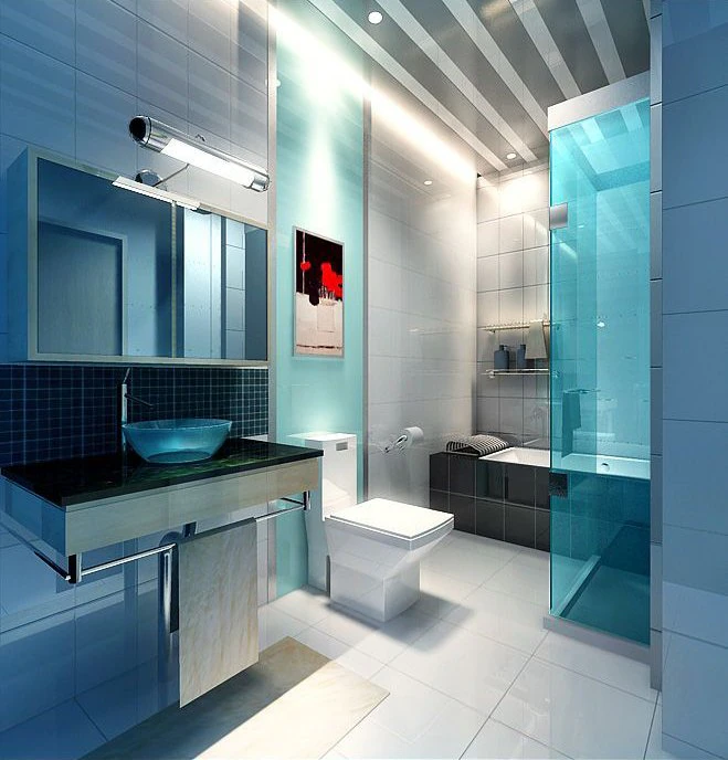 bathroom 3D Model .c4d .max .obj .3ds .fbx .stl .blend 