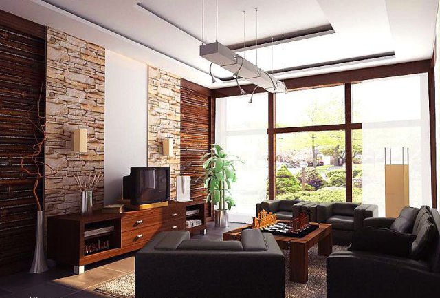 living room 3D Model .c4d .max .obj .3ds .fbx .stl .blend 