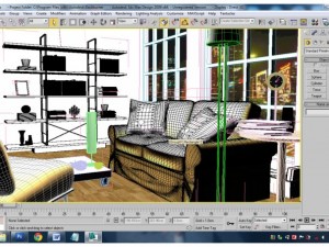 living room Model 3D