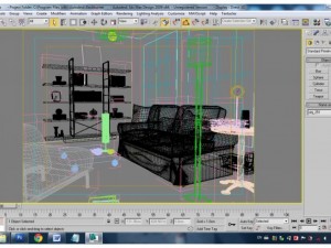 living room Model 3D