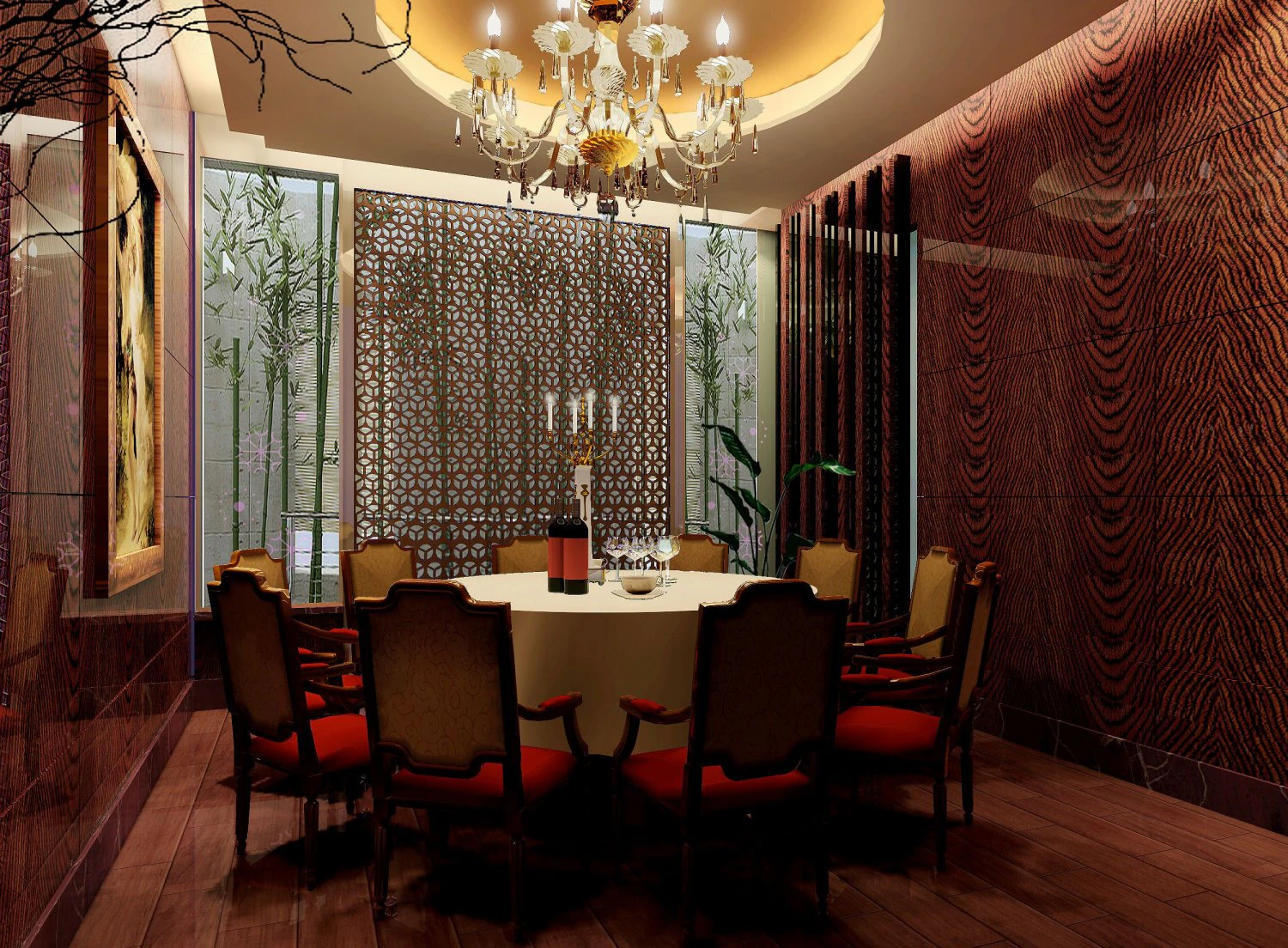 restaurant 3D Model .c4d .max .obj .3ds .fbx .stl .blend 