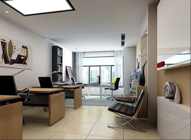 office 3D-Modell .c4d .max .obj .3ds .fbx .stl .blend 