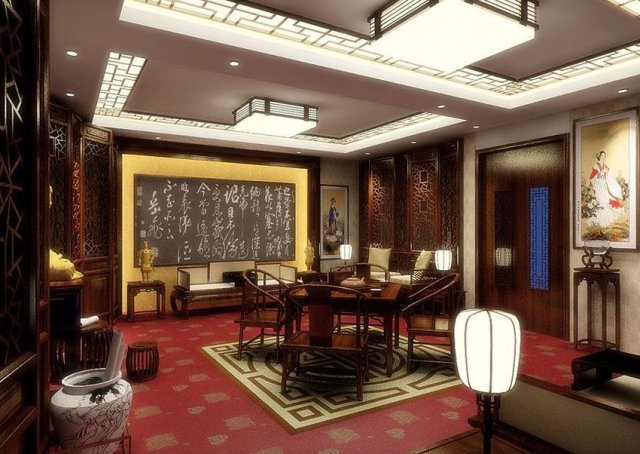 restaurant 3D Модель .c4d .max .obj .3ds .fbx .stl .blend