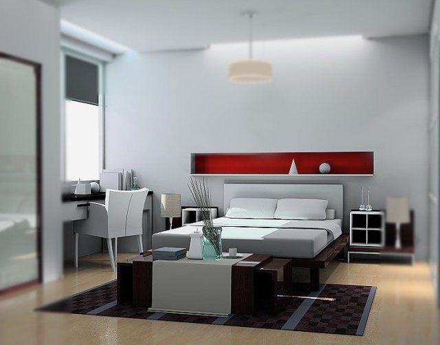bedoom 3D Модель .c4d .max .obj .3ds .fbx .stl .blend 
