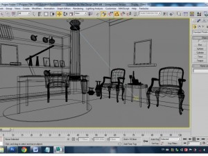 living room 3D-Modell