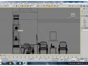 living room 3D-Modell