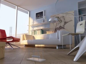 बैठक कक्ष 3D मॉडल