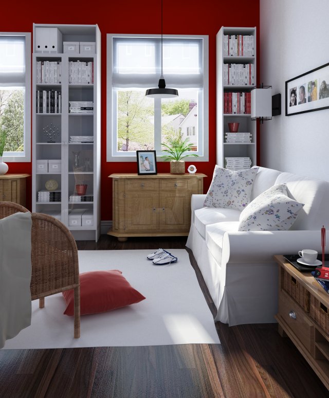 living room Modelo 3D .c4d .max .obj .3ds .fbx .stl .blend 
