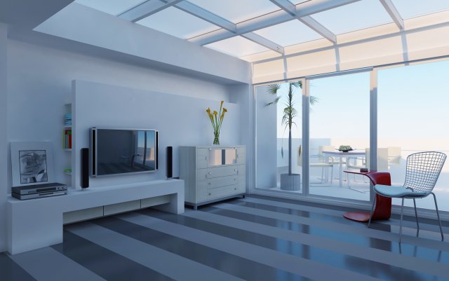 living room 3D Model .c4d .max .obj .3ds .fbx .stl .blend 