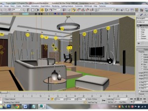 living room Model 3D