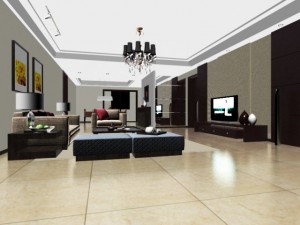 living room 3Dモデル