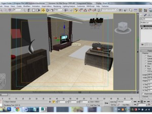 living room Model 3D