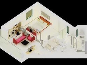 अपार्टमेंट 3D मॉडल