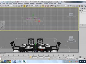 table with chairs Model 3D