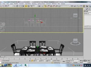 table with chairs 3D Model