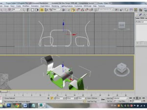 chair with table 3D Model