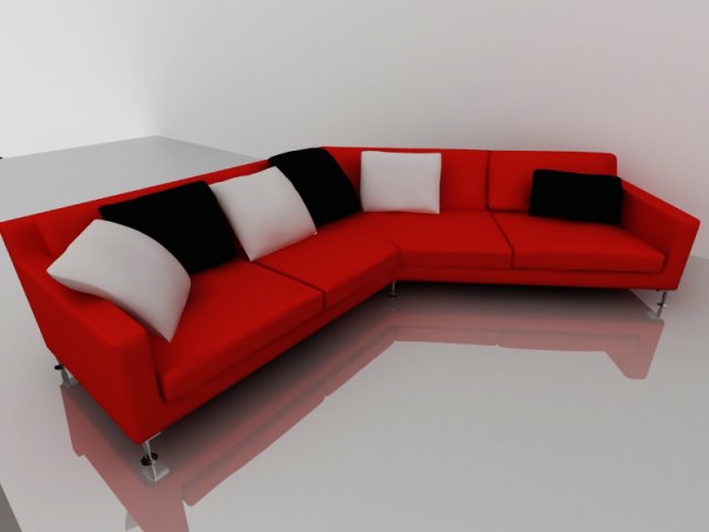 sofa Model 3D .c4d .max .obj .3ds .fbx .stl .blend 