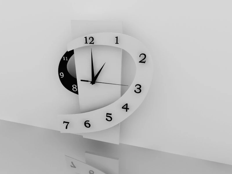 clock 3D Model .c4d .max .obj .3ds .fbx .stl .blend 