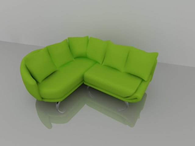 sofa Model 3D .c4d .max .obj .3ds .fbx .stl .blend 
