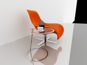 table with chair 3D Model