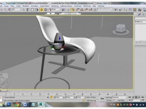 table with chair Model 3D