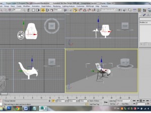 table with chair Model 3D