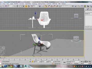 table with chair Model 3D