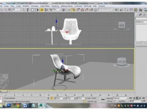 table with chair 3D Model
