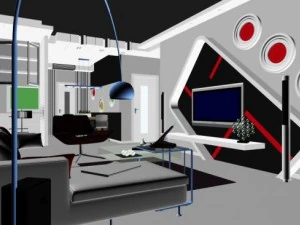 बैठक कक्ष 3D मॉडल