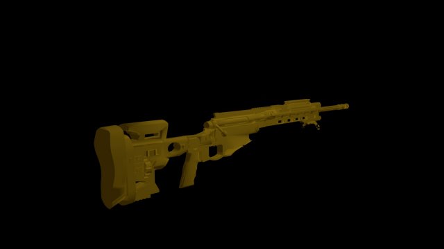 msr sniper 3D Model .c4d .max .obj .3ds .fbx .stl .blend 