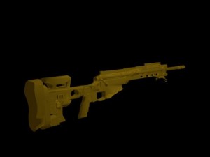 msr sniper Modelo 3D