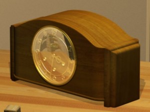 junghans antique clock Modelo 3D