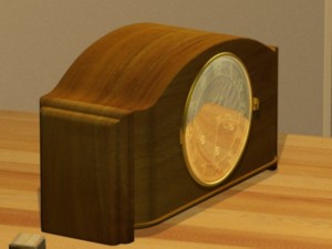 junghans antique clock Model 3D