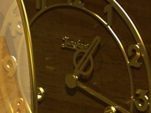 junghans antique clock Model 3D