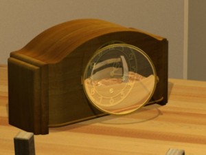 junghans antique clock Model 3D