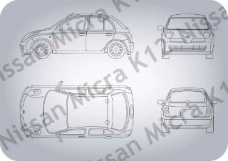 nissan micra k12 Model 3D .c4d .max .obj .3ds .fbx .stl .blend
