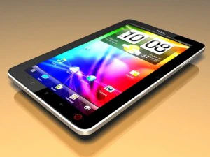 HTC Flyer 平板电脑 3D 模型