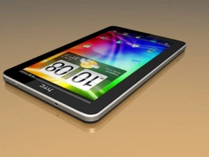 HTC Flyer 平板电脑 3D 模型