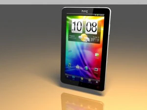 HTC Flyer 平板电脑 3D 模型