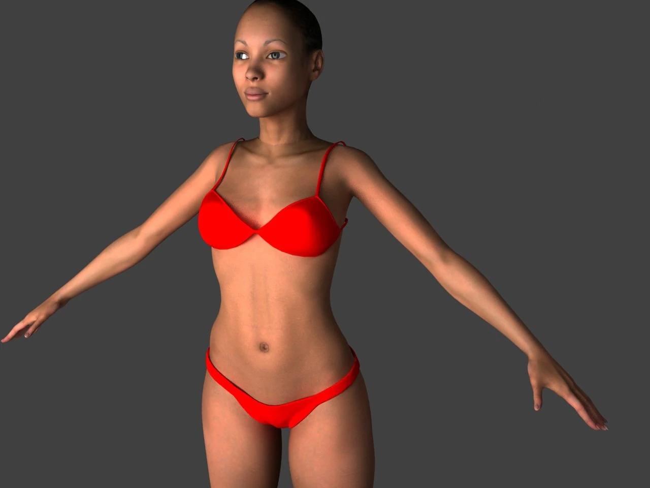 jessie femal model 3D Model .c4d .max .obj .3ds .fbx .stl .blend 