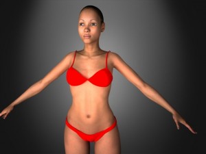 jessie femal model 3D 模型