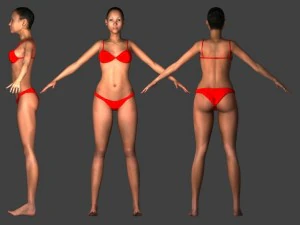 jessie femal model 3D Model