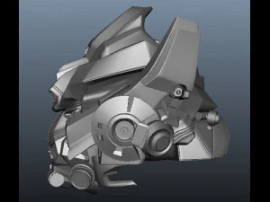 Robot head 3D Model