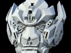 Robot head Model 3D