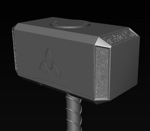 Hammer Thor Hammer 3D मॉडल .c4d .max .obj .3ds .fbx .stl .blend 