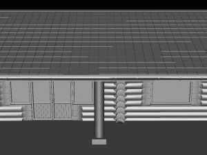 丸太小屋 3Dモデル