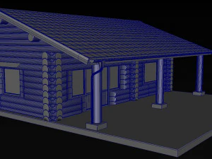 丸太小屋 3Dモデル