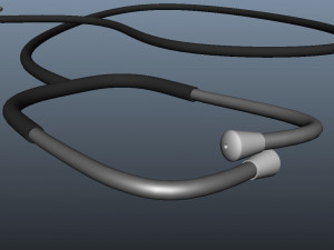 Doctor Earphones Medical Equipment 3D Model