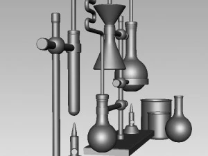 Sprzęt laboratoryjny Model 3D